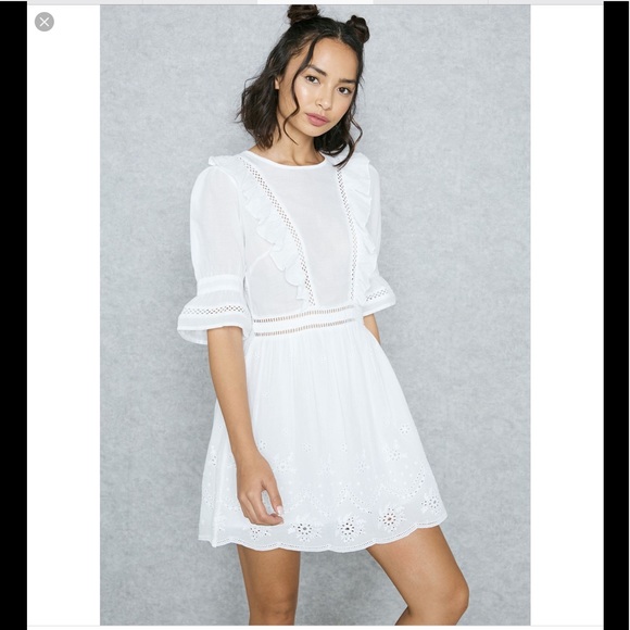 Topshop Dresses & Skirts - Topshop Broderie Ruffle Minidress